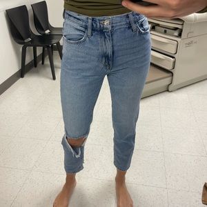 Current Elliot Denim Jeans with rip in size 26